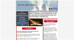 Desktop Screenshot of donotaddorsubtract.com