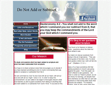 Tablet Screenshot of donotaddorsubtract.com